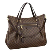Сумка Louis Vuitton N41132 Evora GM Shoulder Bag Damier Ebene Canvas "Brown"