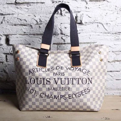 Сумка Louis Vuitton N41180 Cabas GM Shoulder Bag Damier Azur Canvas "White" фото № 2
