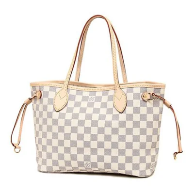 Сумка Louis Vuitton N41362 Neverfull PM Shoulder Bag Damier Azur Canvas "White" фото № 5