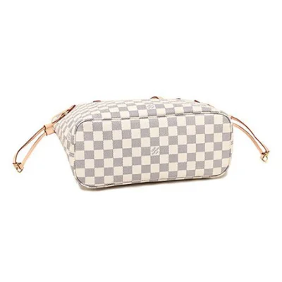 Сумка Louis Vuitton N41362 Neverfull PM Shoulder Bag Damier Azur Canvas "White" фото № 6