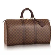 Сумка Louis Vuitton N41427 Keepall 50 Duffel Bag Damier Ebene Canvas "Brown"