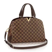 Сумка Louis Vuitton N41505 Kensington Bowling Shoulder Bag Damier Ebene Canvas "Brown"