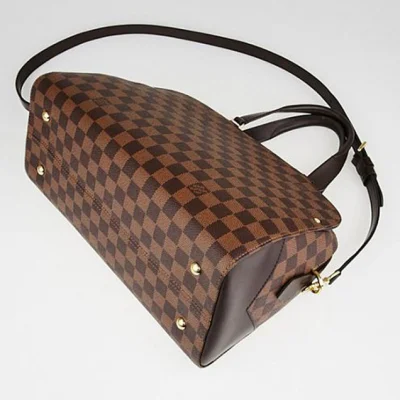 Сумка Louis Vuitton N41505 Kensington Bowling Shoulder Bag Damier Ebene Canvas "Brown" фото № 3