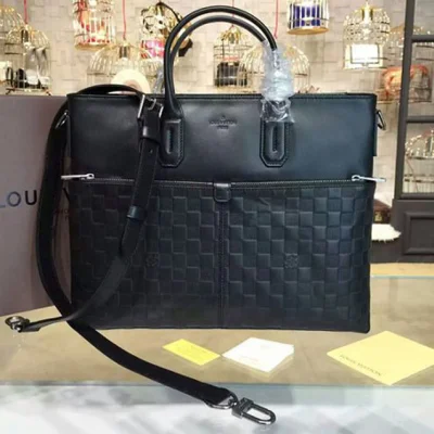 Портфель Louis Vuitton N41565 7 Days A Week Briefcase Damier Infini Leather "Black" фото № 2