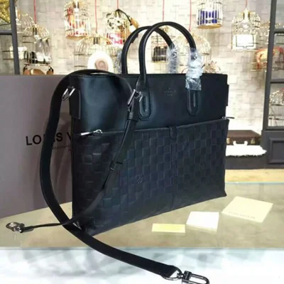 Портфель Louis Vuitton N41565 7 Days A Week Briefcase Damier Infini Leather "Black" фото № 3