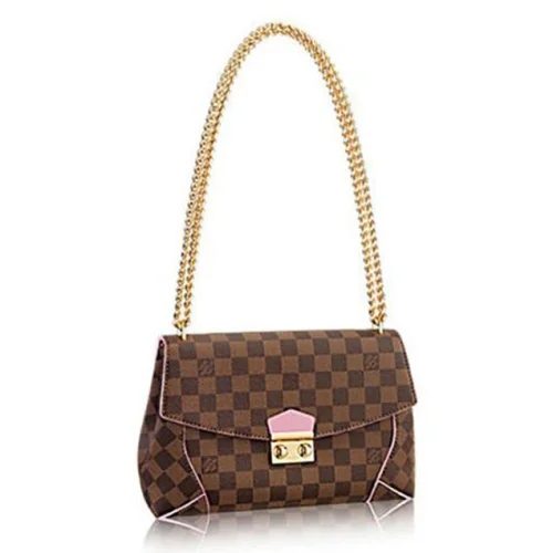 Сумка Louis Vuitton N41597 Caissa Clutch Shoulder Bag Damier Ebene Canvas "Brown"