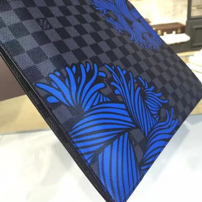 Клатч Louis Vuitton N41685 Pochette Jour GM Damier Graphite Canvas "Graphite" фото № 6