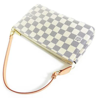 Сумка Louis Vuitton N51986 Pochette Accessoires Damier Azur Canvas "White" фото № 4