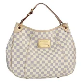 Сумка Louis Vuitton N55215 Galliera PM Hobo Bag Damier Azur Canvas "White"