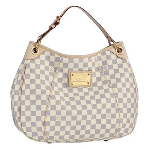 Сумка Louis Vuitton N55215 Galliera PM Hobo Bag Damier Azur Canvas "White"