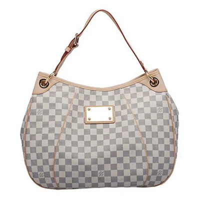 Сумка Louis Vuitton N55215 Galliera PM Hobo Bag Damier Azur Canvas "White" фото № 2