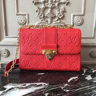 Сумка Louis Vuitton Monogram Empreinte Leather Saint Sulpice BB M44240 "Red" фото № 2