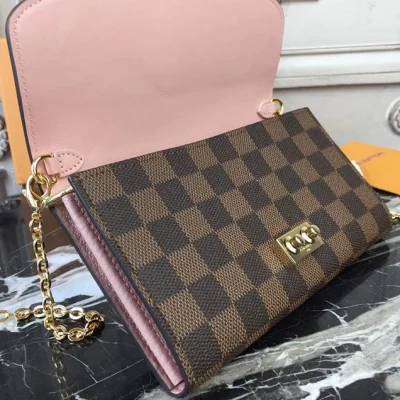 Кошелек Louis Vuitton Damier Ebene Canvas Croisette Wallet N61273 "Brown" фото № 7 Кошелек Louis Vuitton Damier Ebene Canvas Croisette Wallet N61273 "Brown" фото № 7