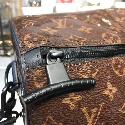 Сумка Louis Vuitton Monogram Glaze Keepall Bandouliere 50 M43899 "Brown" фото № 7