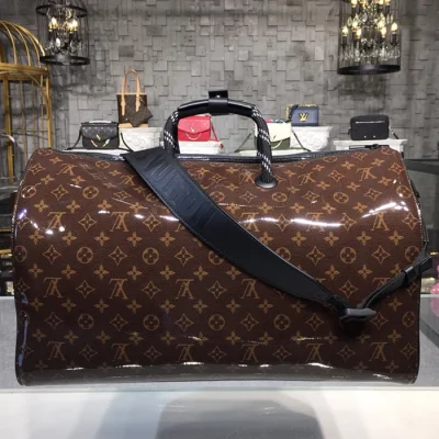 Сумка Louis Vuitton Monogram Glaze Keepall Bandouliere 50 M43899 "Brown" фото № 4