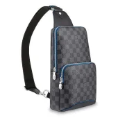 Сумка Louis Vuitton Avenue Sling Bag in Damier Graphite Canvas Fall Winter 2018 Collection N40008 Neon "Graphite"