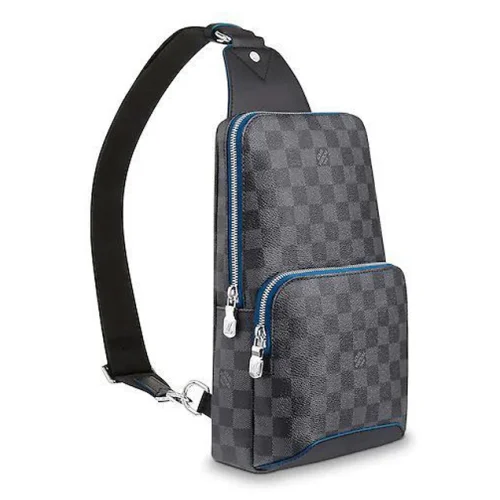 Сумка Louis Vuitton Avenue Sling Bag in Damier Graphite Canvas Fall Winter 2018 Collection N40008 Neon "Graphite"