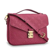 Сумка Louis Vuitton Pochette Metis 25cm Bag Monogram Empreinte Canvas Spring Summer 2018 Collection M43737 Rose Bruyere "Pink"
