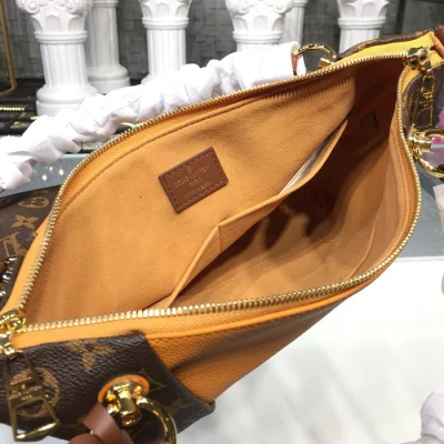 Сумка Louis Vuitton V Tote MM M43951 Monogram Canvas Safran "Brown" фото № 9