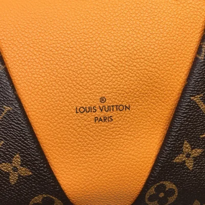 Сумка Louis Vuitton V Tote MM M43951 Monogram Canvas Safran "Brown" фото № 7