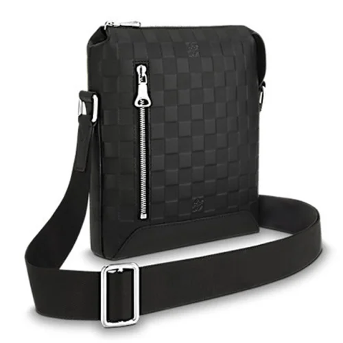 Сумка Louis Vuitton Messenger BB N42418 Damier Infini Leather "Black"