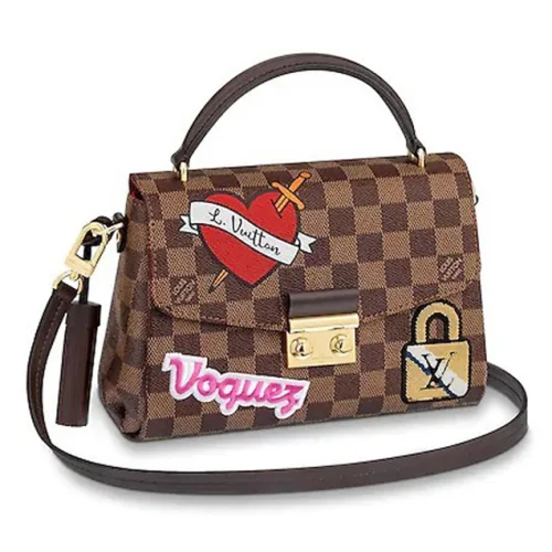 Сумка Louis Vuitton Croisette N40055 Damier Ebene Canvas "Brown"