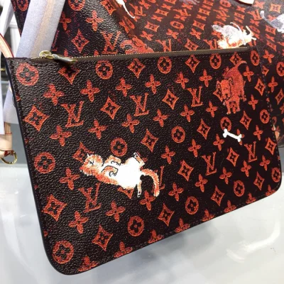 Сумка Louis Vuitton Neverfull MM M44441 Monogram Canvas "Brown" фото № 7