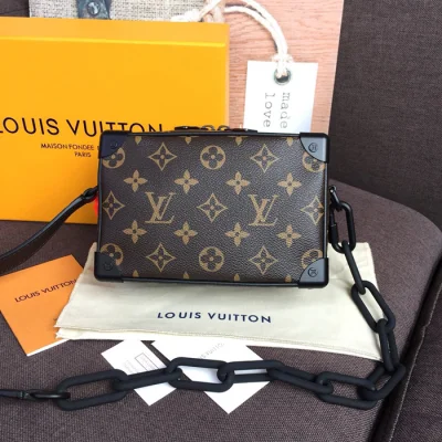 Сумка Louis Vuitton Mini Soft Trunk M44480 Monogram Coated Canvas "Brown" фото № 4