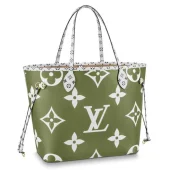 Сумка Louis Vuitton Neverfull MM M44568 Monogram Coated Canvas Khaki "Green"