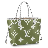 Сумка Louis Vuitton Neverfull MM M44568 Monogram Coated Canvas Khaki "Green"