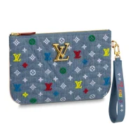 Клатч Louis Vuitton New Wave Zip Pochette M67538 "Denim Blue"