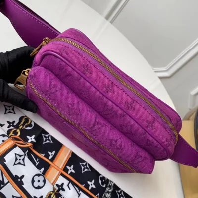 Сумка Louis Vuitton Outdoor Bumbag M44624 Monogram Denim "Purple" фото № 5