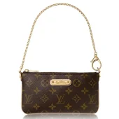 Клатч Louis Vuitton Pochette Milla MM M60094 Monogram Canvas "Brown"