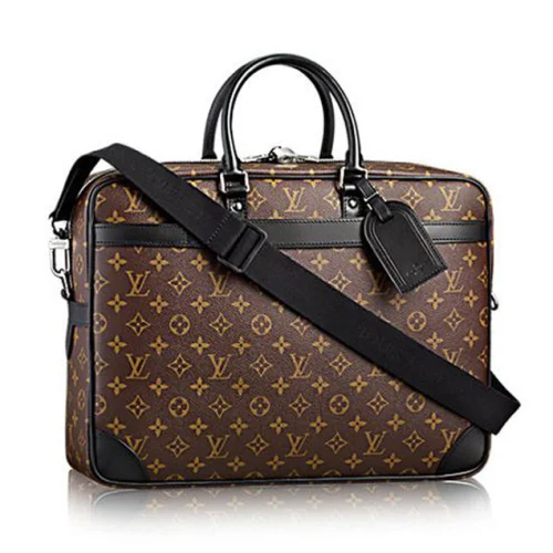 Портфель Louis Vuitton M40224 Porte-Documents Voyage GM Briefcase Monogram Macassar Canvas "Brown"