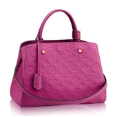 Сумка Louis Vuitton M41675 Montaigne MM Tote Bag Monogram Empreinte Leather "Pink"