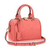 Сумка Louis Vuitton M42398 Speedy Bandouliere 20 Tote Bag Monogram Empreinte Leather "Peach"