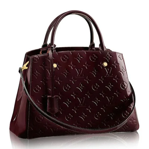 Сумка Louis Vuitton M50400 Montaigne MM Tote Bag Monogram Vernis "Chocolate"