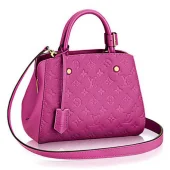 Сумка Louis Vuitton M50617 Montaigne BB Tote Bag Monogram Empreinte Leather "Pink"
