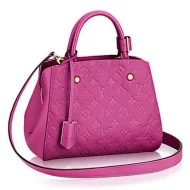 Сумка Louis Vuitton M50617 Montaigne BB Tote Bag Monogram Empreinte Leather "Pink"