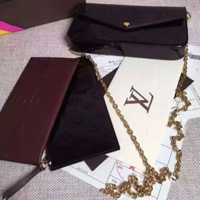 Сумка Louis Vuitton M61267 Pochette Felicie Crossbody Bag Monogram Vernis "Chocolate" фото № 6 Сумка Louis Vuitton M61267 Pochette Felicie Crossbody Bag Monogram Vernis "Chocolate" фото № 6