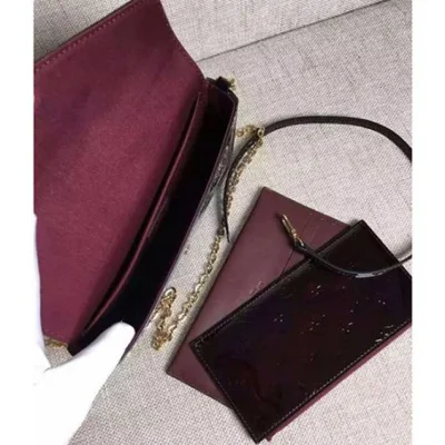 Сумка Louis Vuitton M61267 Pochette Felicie Crossbody Bag Monogram Vernis "Chocolate" фото № 8 Сумка Louis Vuitton M61267 Pochette Felicie Crossbody Bag Monogram Vernis "Chocolate" фото № 8