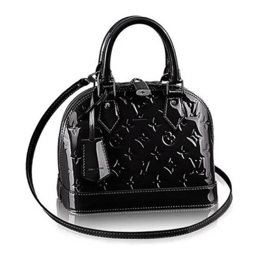 Сумка Louis Vuitton M90063 Alma BB Tote Bag Monogram Vernis "Black"
