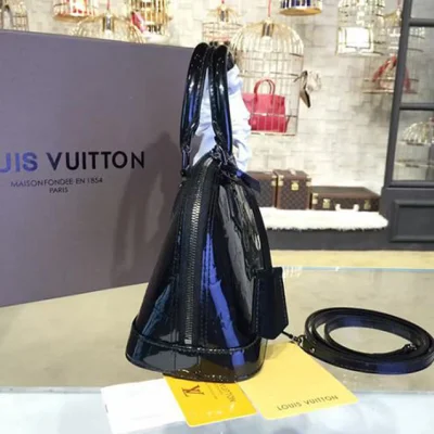 Сумка Louis Vuitton M90063 Alma BB Tote Bag Monogram Vernis "Black" фото № 3