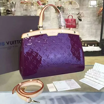 Сумка Louis Vuitton M90106 Brea MM Tote Bag Monogram Vernis "Purple" фото № 2
