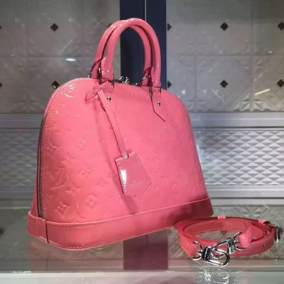 Сумка Louis Vuitton M90962 Alma PM Tote Bag Monogram Vernis "Pink" фото № 3