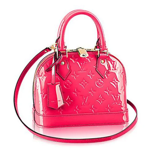 Сумка Louis Vuitton M90976 Alma BB Tote Bag Monogram Vernis "Pink"