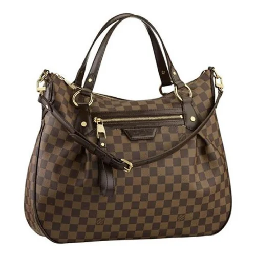 Сумка Louis Vuitton N41131 Evora MM Shoulder Bag Damier Ebene Canvas "Brown"