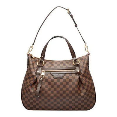 Сумка Louis Vuitton N41131 Evora MM Shoulder Bag Damier Ebene Canvas "Brown" фото № 3