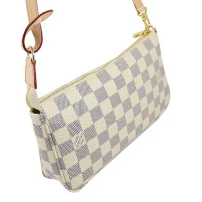 Сумка Louis Vuitton N41207 Pochette Accessoires Damier Azur Canvas "White" фото № 3