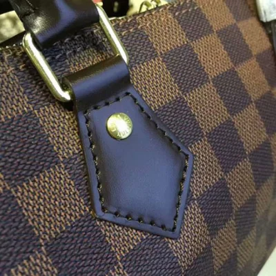 Сумка Louis Vuitton N41368 Speedy Bandouliere 25 Tote Bag Damier Ebene Canvas "Brown" фото № 7